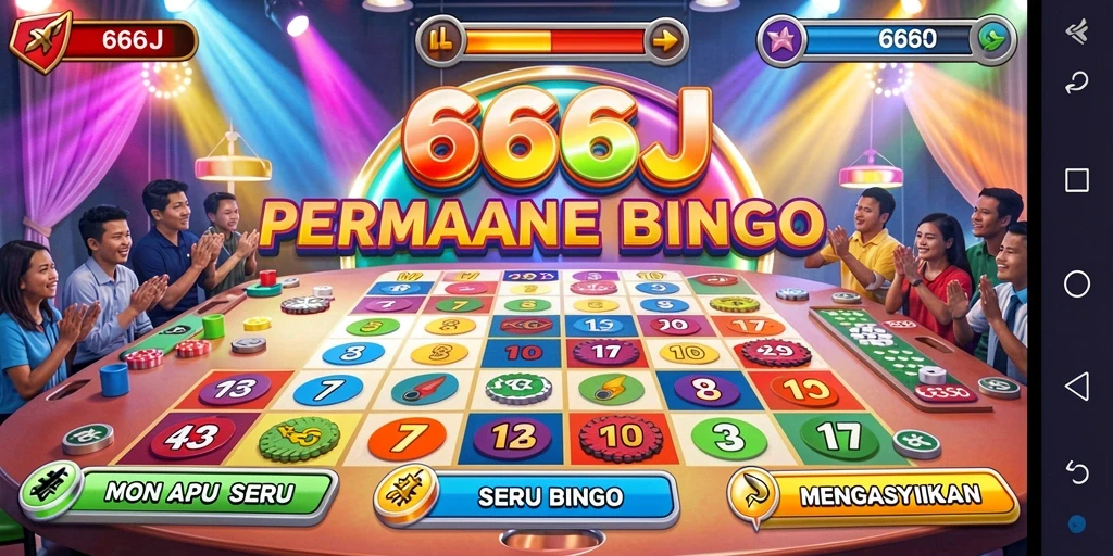 Tampilan gameplay Bingo yang seru di 666J.