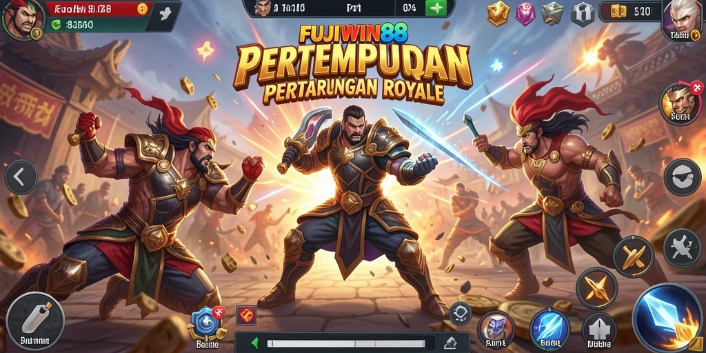 Tampilkan aksi seru dalam gameplay Battle Royale FUJIWIN88.