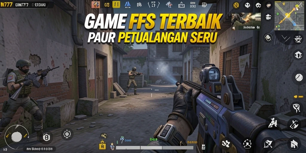 GIM777 menampilkan gameplay FPS yang intens dan mendebarkan.
