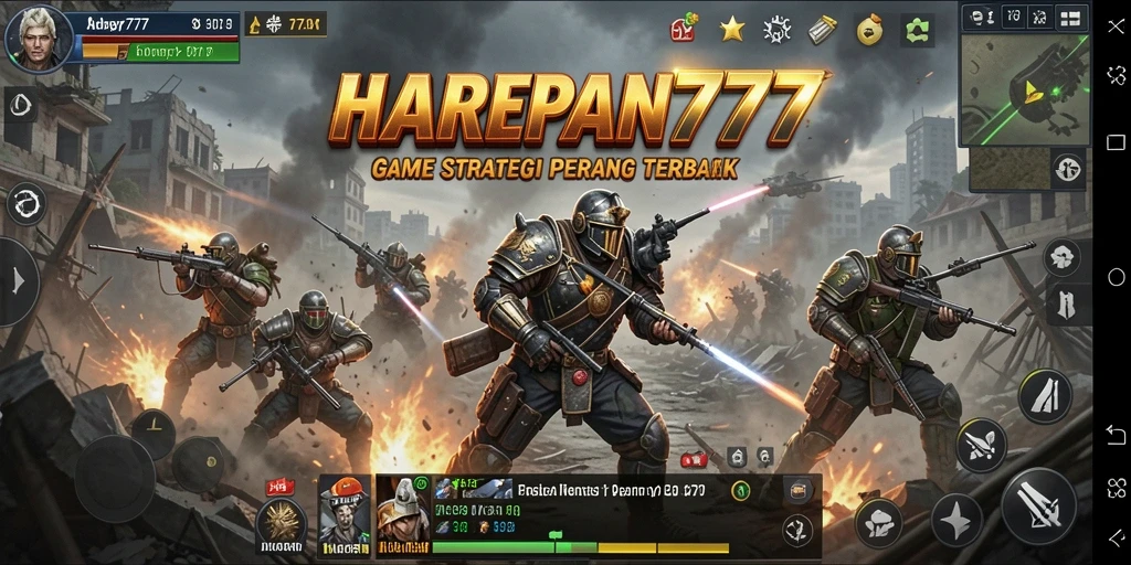 Tampilan menegangkan dari pertarungan dalam game SLG.