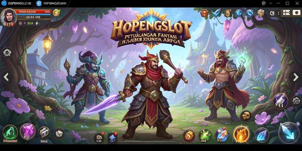 Screenshot HOPENGSLOT menampilkan aksi seru dalam gameplay ARPG.