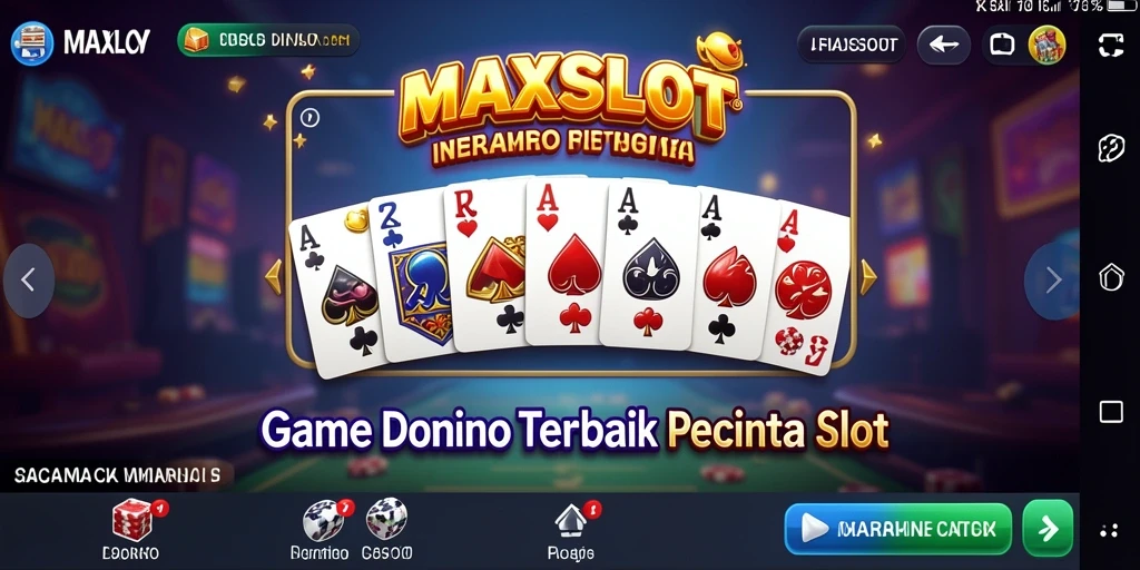 Screenshot gameplay menampilkan keseruan bermain Domino di MAXSLOT.