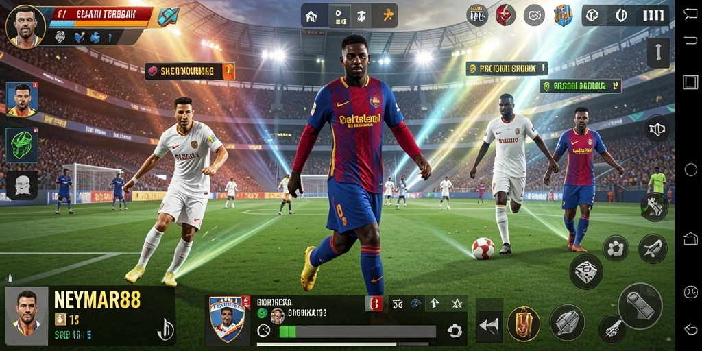 Screenshot gameplay NEYMAR88 menampilkan aksi strategi yang mendebarkan.