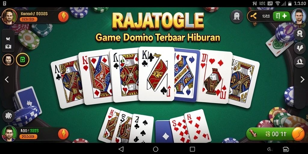 Tampilan gameplay RAJATOGEL yang mendebarkan dalam permainan Domino.